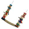 DECHOUS Wooden Bird Toy Training Perch for Budgies view 1