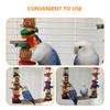 DECHOUS Wooden Bird Toy Training Perch for Budgies view 3
