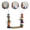 DECHOUS Wooden Bird Toy Training Perch for Budgies view 4