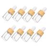 Angoily Christmas Party Wood-Grain Glass Dropper Bottles, 5 mL, 8-Pack view 1