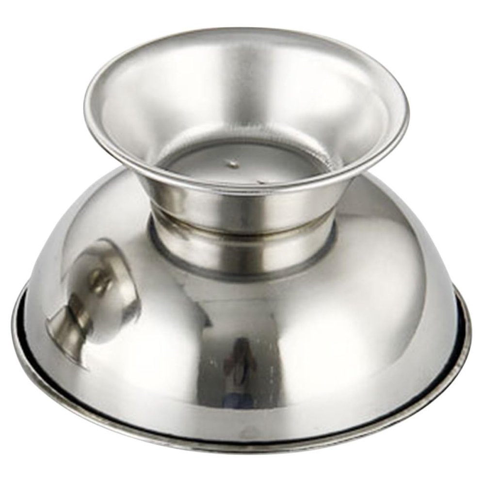 MUCKLILY Stainless Steel Shaving Bowl with Stable Base and Large Lather Bowl