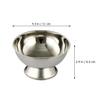 MUCKLILY Stainless Steel Shaving Bowl with Stable Base and Large Lather Bowl view 2