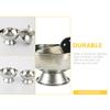 MUCKLILY Stainless Steel Shaving Bowl with Stable Base and Large Lather Bowl view 3