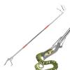 Tanxier Stainless Steel Snake Tongs, Foldable Trash Grabber view 1