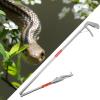 Tanxier Stainless Steel Snake Tongs, Foldable Trash Grabber view 3