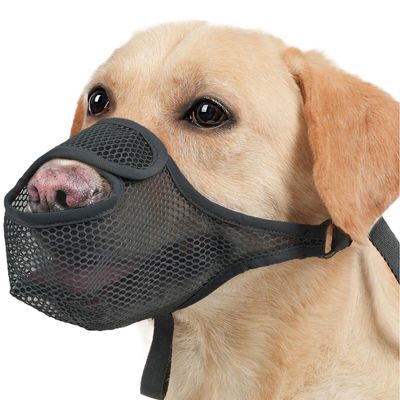 Nankoyal Anti-Bark Muzzle for Dogs – Washable Soft Mesh