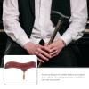 Yardwe Solid Wood Cane Handle, Ergonomic Polished Knob Replacement Grip view 3