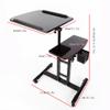 Rolling Tool Cart for Tattoo Workstations, Height-Adjustable Mobile Tattoo Table view 2