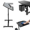Rolling Tool Cart for Tattoo Workstations, Height-Adjustable Mobile Tattoo Table view 4