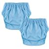 XUOUP Adult Incontinence Pants, Leakproof, Washable, Reusable, Unisex, Blue, 2-Pack, XS view 1