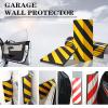 Self-Adhesive Foam Garage Wall and Pillar Protector with Reflective Stripes, Black/Yellow U-Shaped, 20 Pieces view 2