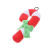 1 PC Squeaky Dog Toy Christmas Candy Cane Plush view 1