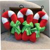 1 PC Squeaky Dog Toy Christmas Candy Cane Plush view 4