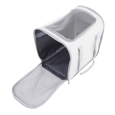 Yechiry Soft Cat Carrier, Foldable Pet Travel Carrier with Shoulder Strap and Removable Padding, for Pets up to 7 kg, 29 x 35 x 42 cm, Warm Winter Type