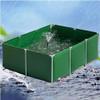 Large Outdoor Water Tank with Stand, 2 x 2 x 0.9 m, for Koi Fish and Turtles, Green Aquarium and Swimming Pool view 1