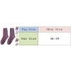 Uwdiohq Purple Thick Socks for Women and Men, Mid-Calf Winter Cotton Socks, Open-Crotch Velvet Tights, Sizes 39–42, Colorful Compression Socks view 3