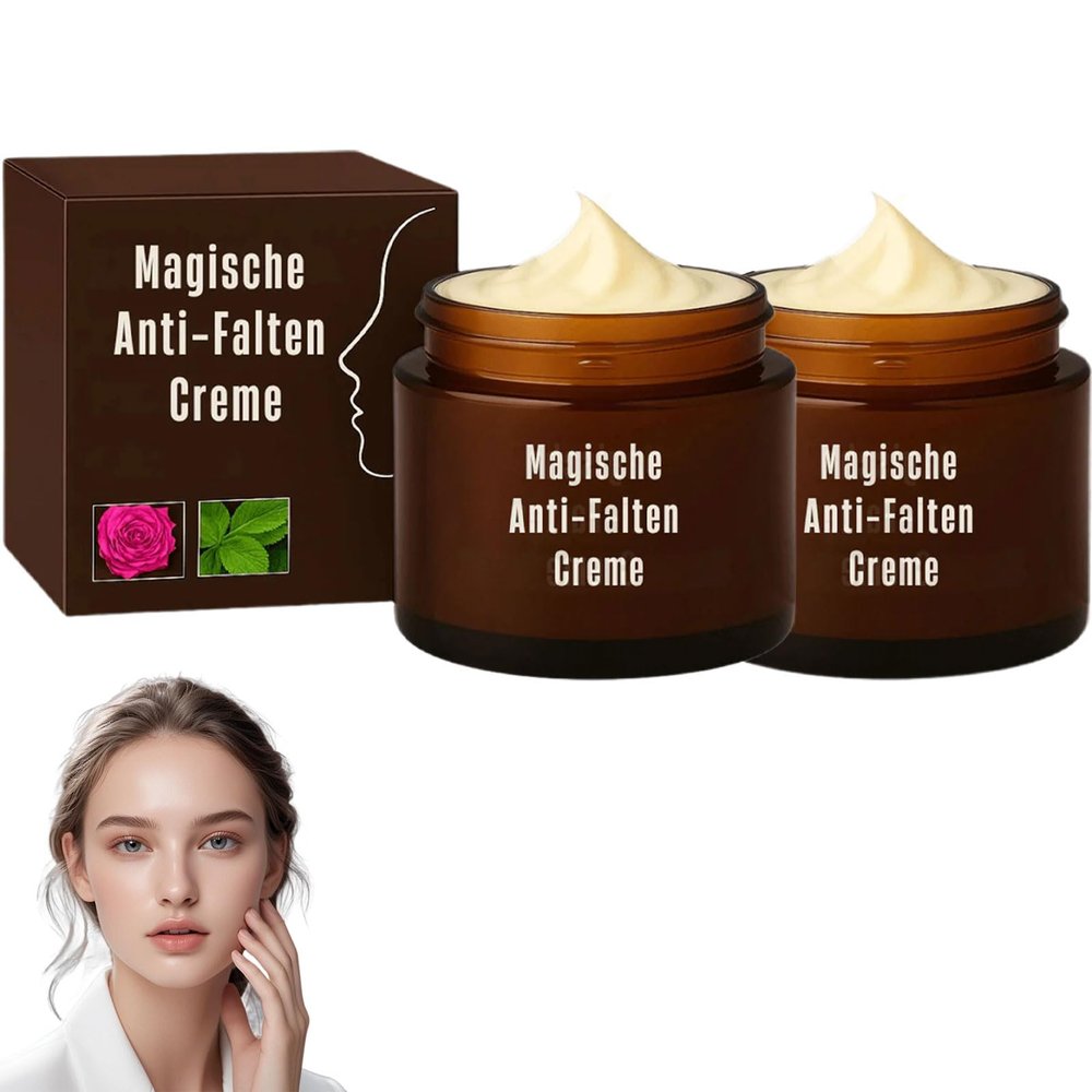 Magic Anti-Wrinkle Cream, Professional Retinol Anti-Aging Day Cream, Luxeveria Retinol Cream, Reduces Dryness Lines and Fine Lines, All Skin Types (2-Pack)