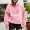 Pet Hoodie for Dog Carrier, Teddy Fleece Kangaroo-Pocket Pullover, Black, XXL view 3