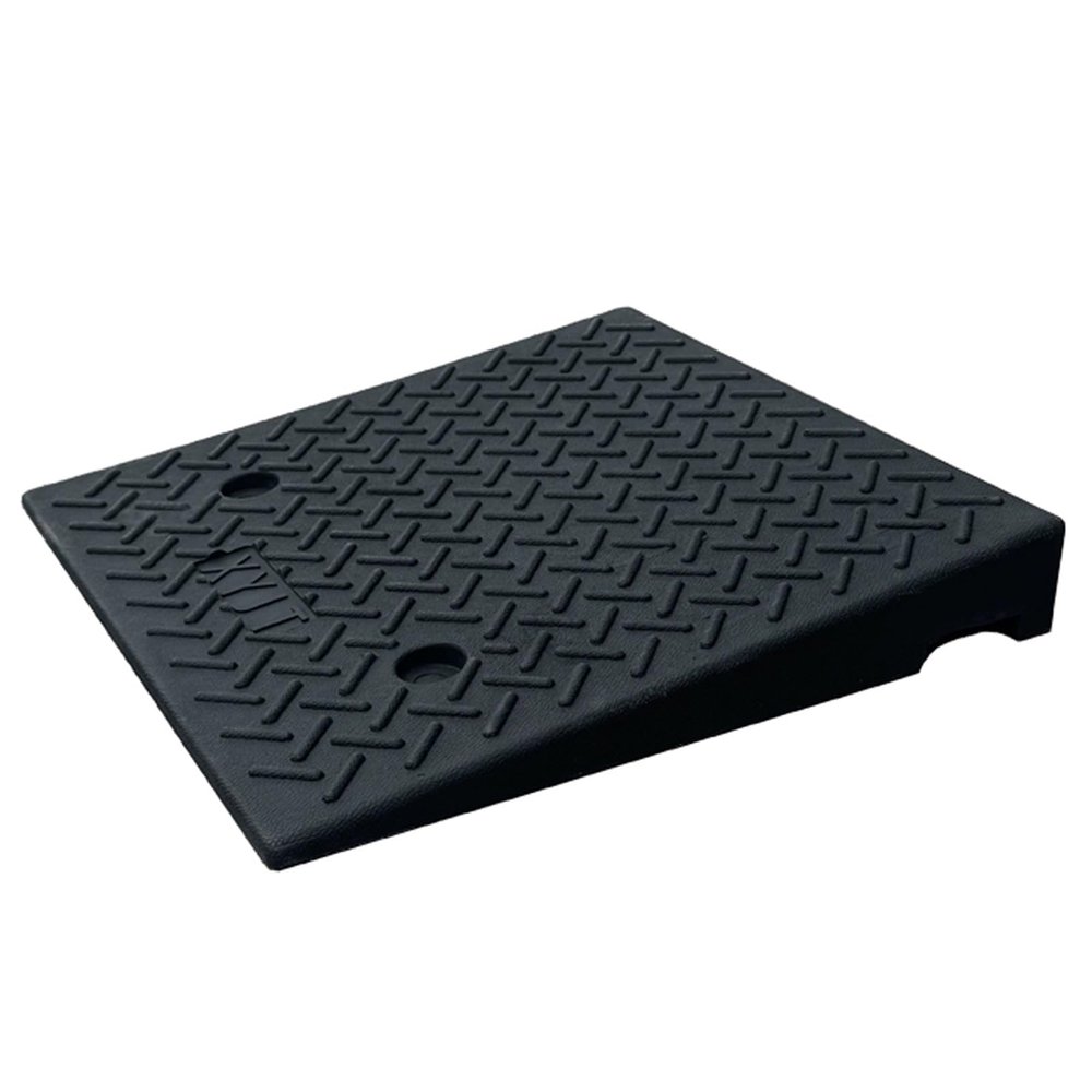 XQJLBZA Driveway Ramp, 5–20 cm High, Portable Rubber Curb Ramp for Lawn Mowers, Sheds, Garages, Wheelchairs, and Pets (6 cm/2.4 in)