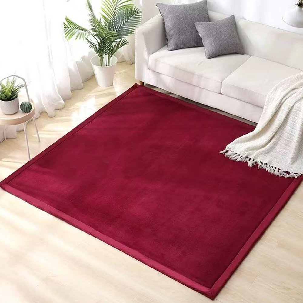 Baby Crawling Mat, 3 cm Thick, Soft Non-Slip Play Mat, Coral Velvet, 40 x 60 cm