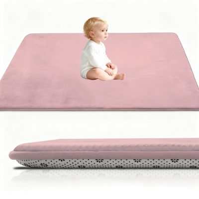 Stqyeiw 3 cm Thick Baby Crawling Mat, 200 x 250 cm, Pink