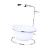 KIXZSAZ Men's Stainless Steel Shaving Bowl Gift Set, White view 4
