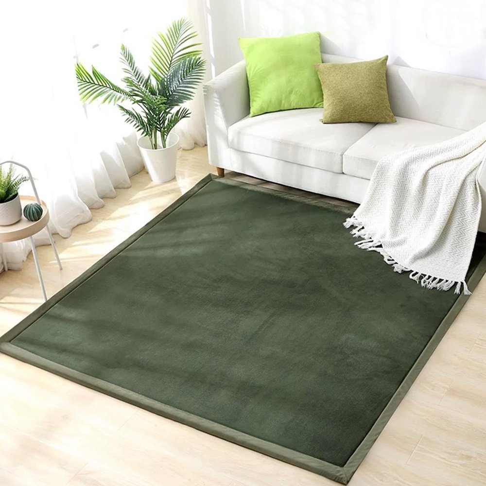 3 cm Thick Baby Crawling and Play Mat, Non-Slip Coral Velvet Rug, 180 x 280 cm