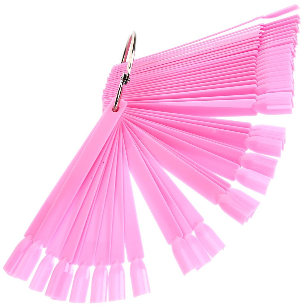 Homoyoyo 150 Pink Nail Tip Color Swatch Sticks with Ring