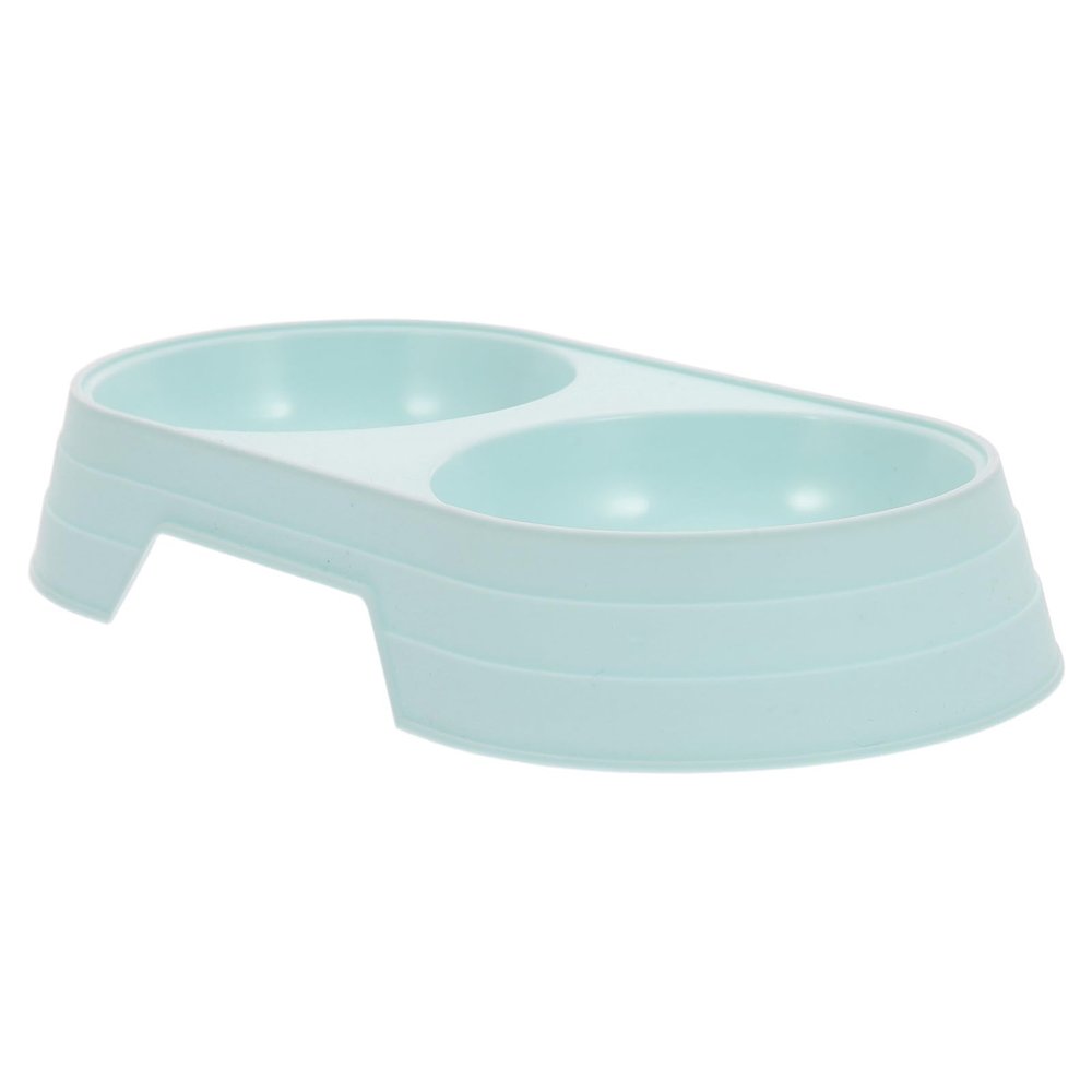 DECHOUS Wheat Straw Double Bowl for Small Cats and Dogs