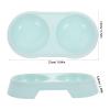 DECHOUS Wheat Straw Double Bowl for Small Cats and Dogs view 2