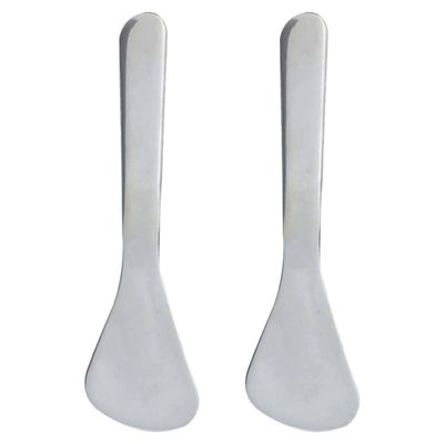 PRETYZOOM 2-Piece Stainless Steel Makeup Spatulas