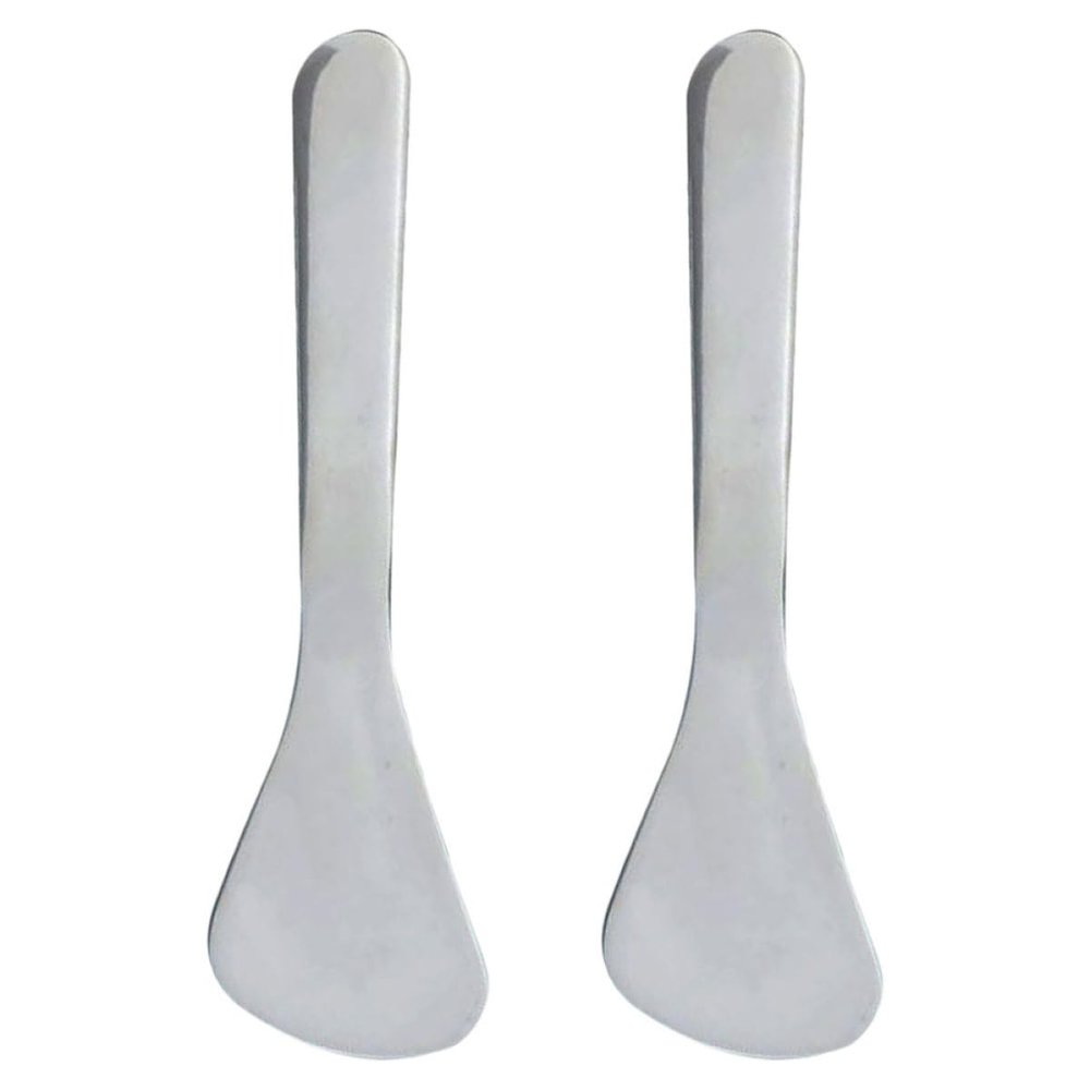 PRETYZOOM 2-Piece Stainless Steel Makeup Spatulas