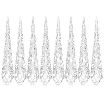 MUCKLILY 8-Piece Gold-Tone Long Fingernail Claw Ring Set