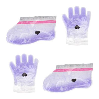 Angoily 2-Pair Paraffin Wax Covers for Hands and Feet, Lavender