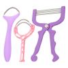 TOYANDONA 3-Piece Manual Facial Hair Removers for Women, Portable Plastic and Metal, Random Color view 1