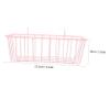 JOINPAYA Metal Hanging Hay Feeder for Rabbits, Pink view 2