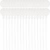 Toddmomy 50-Piece White Plastic Poultry Leg Bands for Easy Identification view 1