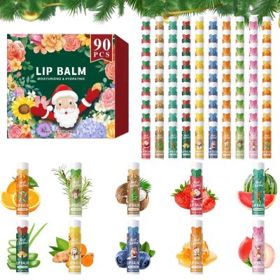 Moisturizing Lip Balm Sticks, 90 Count