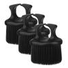 3-Pack Beard Brushes for Men, Black Nylon ABS Knuckle Brushes view 1