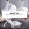 FRCOLOR Facial Foam Cups, 2-Piece PP Set, White, Simple Design with Removable Structure view 2