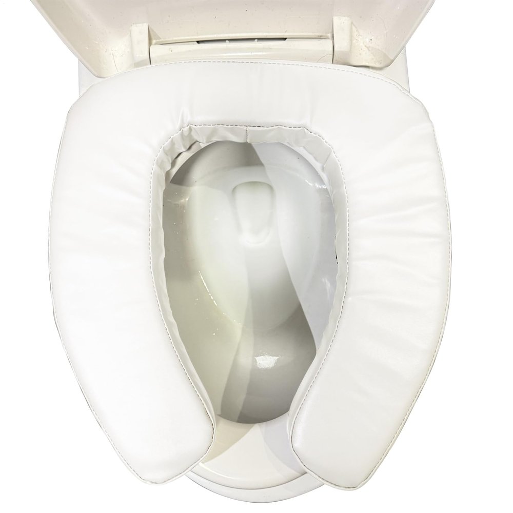Toilet Seat Riser for Seniors, Ergonomic, Waterproof, Portable