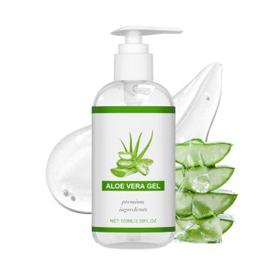 100% Pure Organic Aloe Vera Gel for Face and Body, After-Sun Care