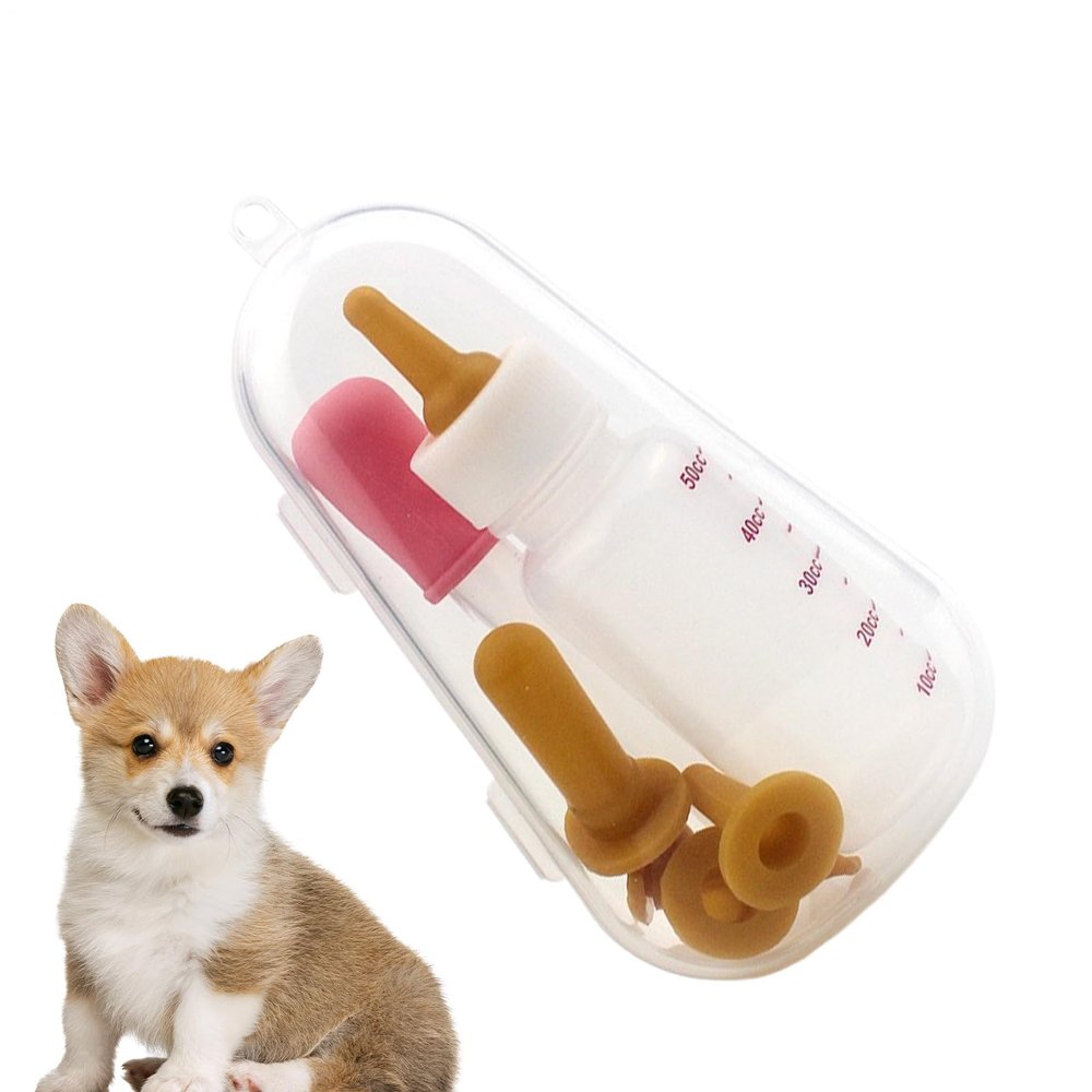 Puppy Feeding Bottles - Portable Multifunctional Device with Measurement Scale