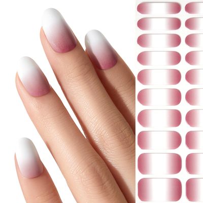 NAILOG UV-Curable Nail Wraps, 20 Pieces - Bicerin