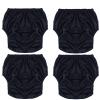 4-Pack Waterproof TPU Adult Protective Underwear, Black, L view 1