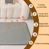 Generic Portable Heated Foot Mat 48 x 99 cm, Electric Foot Warmer for Under a Desk with 60 Temperature Settings and 12-Hour Timer view 3