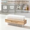 Mitclear Wooden Nail Brushes, Hard Plastic Bristles, 3-Pack view 2