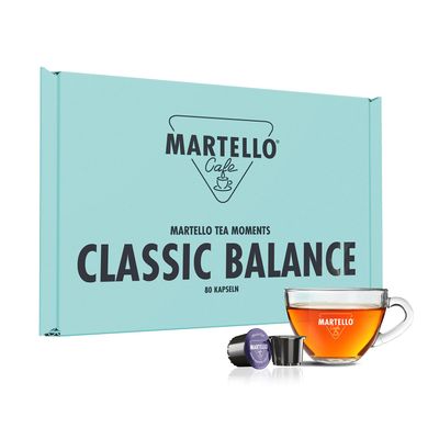 Martello CLASSIC BALANCE Tea Set, 80 ct. (8 x 10) | Compatible with Martello Capsule Machines