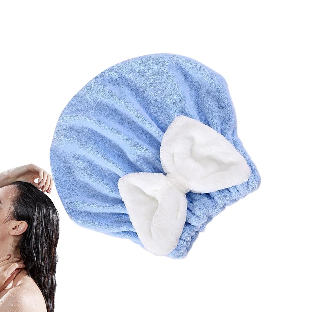 gifyym Super Absorbent Hair Turban with Bow