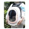 Cuifati Breathable Cat Backpack with Large Viewing Window, Ample Space and Safety Locks for Dogs, ABS, PP, Oxford Fabric (Purple) view 2